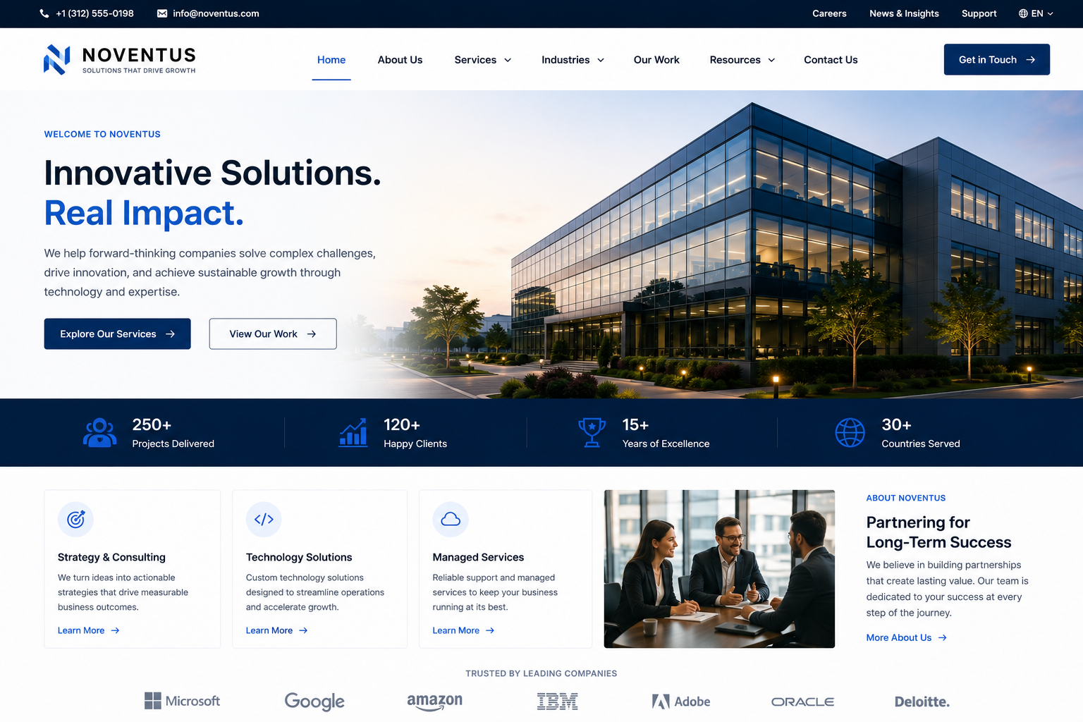 Corporate website